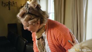 Barbie Sins gets her twat licked under the table