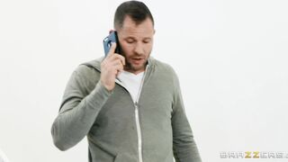 Karma Rx in nurse uniform came to Scott Nails