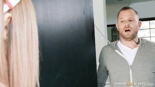 Karma Rx in nurse uniform came to Scott Nails