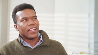 Tattooed Ivy Lebelle in sexy lingerie is sucking the BBC