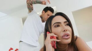 Latina mom Lela Star enjoys getting her body massaged