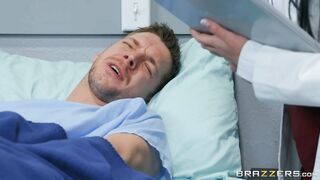 Hot mom Angela White demonstrates her cock sucking skills