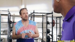 Bella Danger is sucking the big black dick in POV