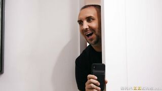 Natalia Starr is changing clothes and Keiran spies on her