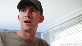 Aubrey Black orally pleasures the huge dick