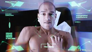 Nicole Aniston in black stockings rides the stiff dick