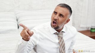 Madison Ivy guzzles Keiran Lee's big dick