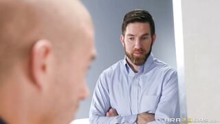 Maserati stuck in the elevator and got her pussy pounded