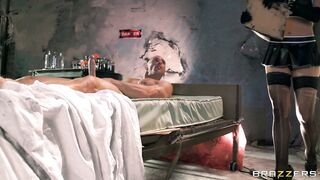 Horny MILF Cherie DeVille worship his enormous dick