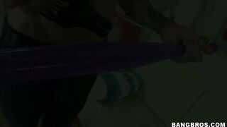 Penny Pax gets her ass stuffed by a baseball bat