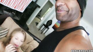 Alyssa Branch loves to suck huge black cock