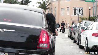 Diamond Kitty and Phoenix Marie having fun in the limo