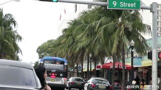 Diamond Kitty and Phoenix Marie having fun in the limo