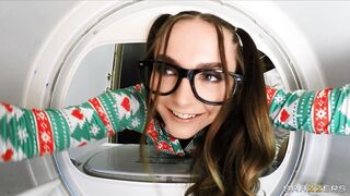 Aften Opal and Maya Farrell get fucked at the laundromat