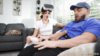 Selena Love gives nice footjob