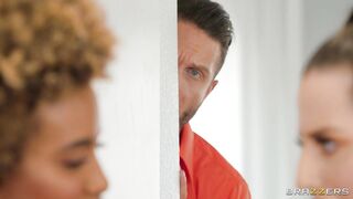 Quinton James spies on lesbians Demi Sutra and Aubree Valentine