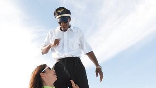 Alexis Fawx is sucking giant black dick