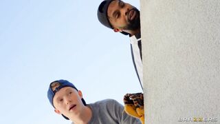 Blonde mom Ryan Keely is playing with her pussy