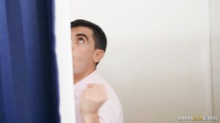 Taylee Wood gets her asshole railed through the glory hole