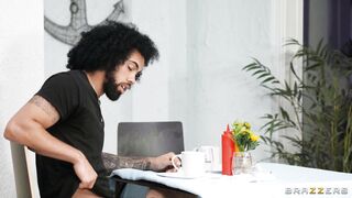 Blake Blossom is sucking cock under the table