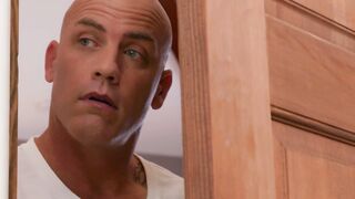 Derrick Pierce spies on Karla Lane taking the shower