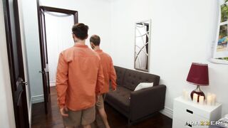 Demi Sutra and Sidney Summers give hot blowjob to Van Wylde