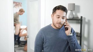 Miss Jackson orally pleasures huge cock