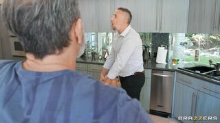 Jazlyn Ray orally serves Keiran Lee's big dick