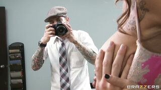 Sandee Westgate loves as he play with her melons