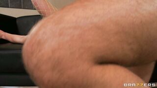 Sheena Shaw happily takes that pole into her mouth