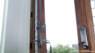 Big boobed chick Amy Anderssen seducing a guy