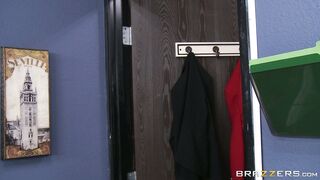 Veronica Avluv solo masturbating in the office