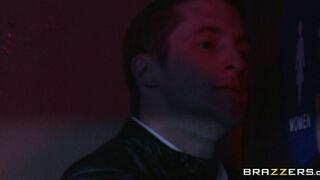 Danica Dillan seducing a random guy with her large tits