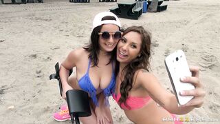 Shae Summers and her friend found J Mac snoozing on the beach