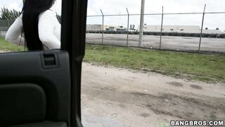 Kiara Mia walking the streets of Miami