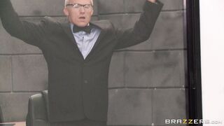 Hailey Young takes his dong in her ass doggy style