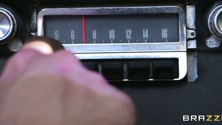 Sexy mom Aiden Starr waching her fucker's car