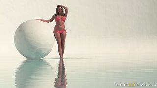 Fine ass girl Mia Malkova posing under the sun