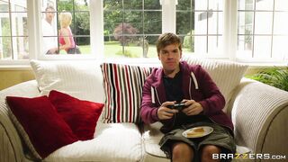 Leigh Darby sucks and fucks Danny while her son's at home