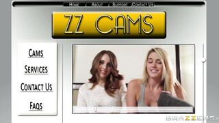 Nickey Huntsman and Suzy having fun with their webcam