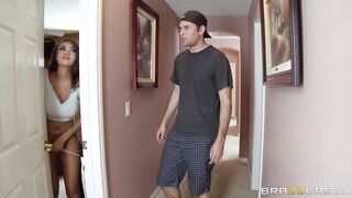 Slutty gf Caddisy Banks gets fucked by the burglar