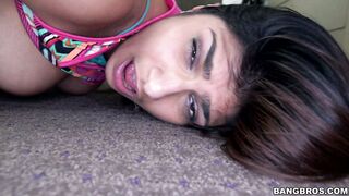 Mia Khalifa takes that long juicy cock doggy style