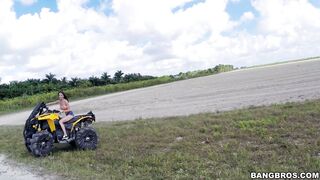 Dillion Carter gets her huge natural tits worshipped