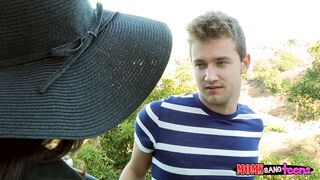 Slutty mom Ariella Ferrera seducing young stud