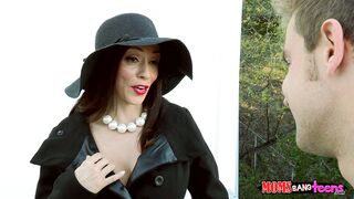 Slutty mom Ariella Ferrera seducing young stud