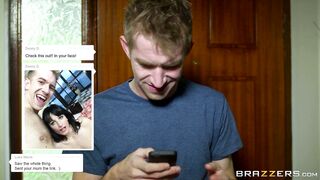 Ava Courcelles gets facialized by her neighbor