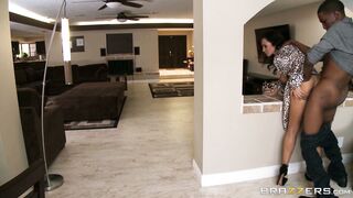 Lisa Ann's husband almost caught her taking black rod