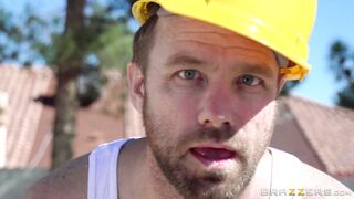 Hottest whore Richelle Ryan seducing construction workers