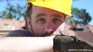 Hottest whore Richelle Ryan seducing construction workers