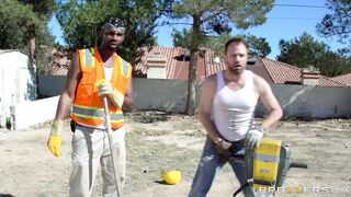 Hottest whore Richelle Ryan seducing construction workers